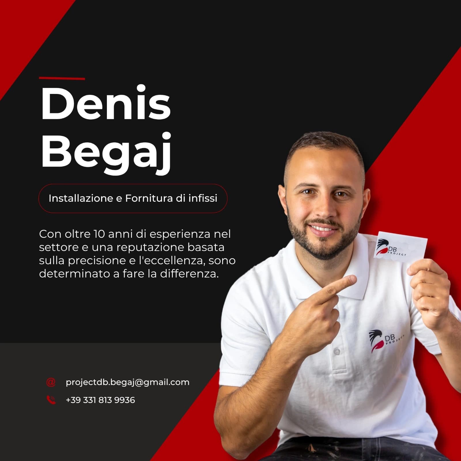 Denis Begaj - Fundador da DB Project